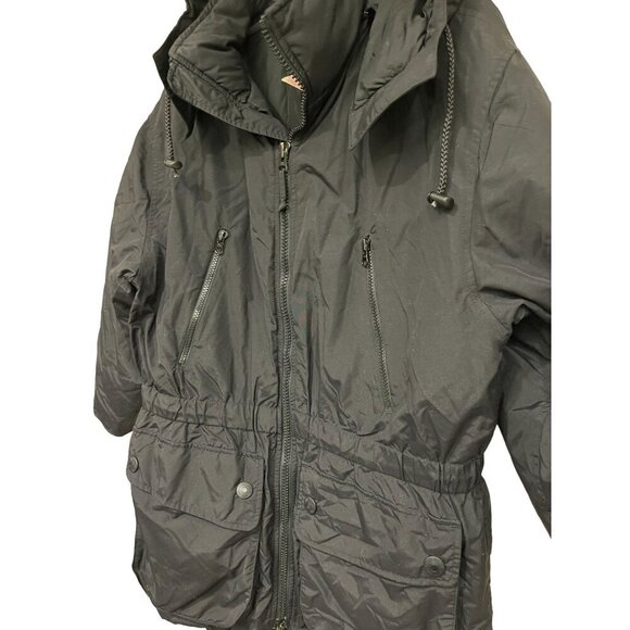 Eddie Bauer Women's Down filled‎ Black Parka Puffer Coat Jacket Size Small - Picture 4 of 15